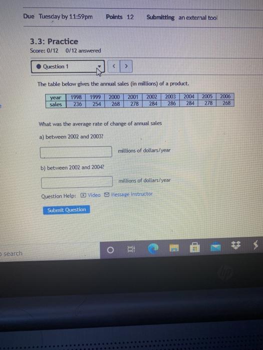 Solved Due Tuesday by 11:59pm Points 12 Submitting an | Chegg.com