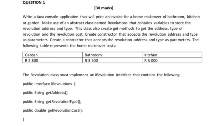 Solved Write a Java console application that will print an | Chegg.com