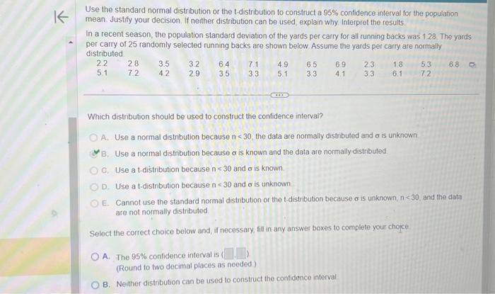 Solved Use the standard normal distribution or the | Chegg.com