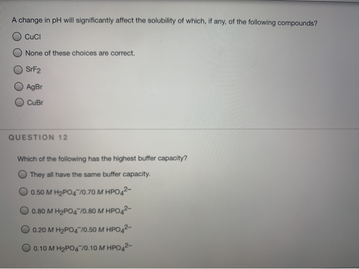 Solved A change in pH will significantly affect the | Chegg.com
