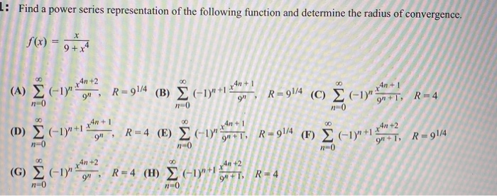 Solved R=91/4 (B) (-1)