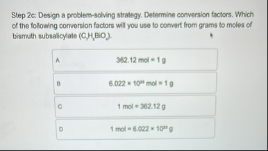 Solved Step 2c: Design a problem-solving strategy. Determine | Chegg.com