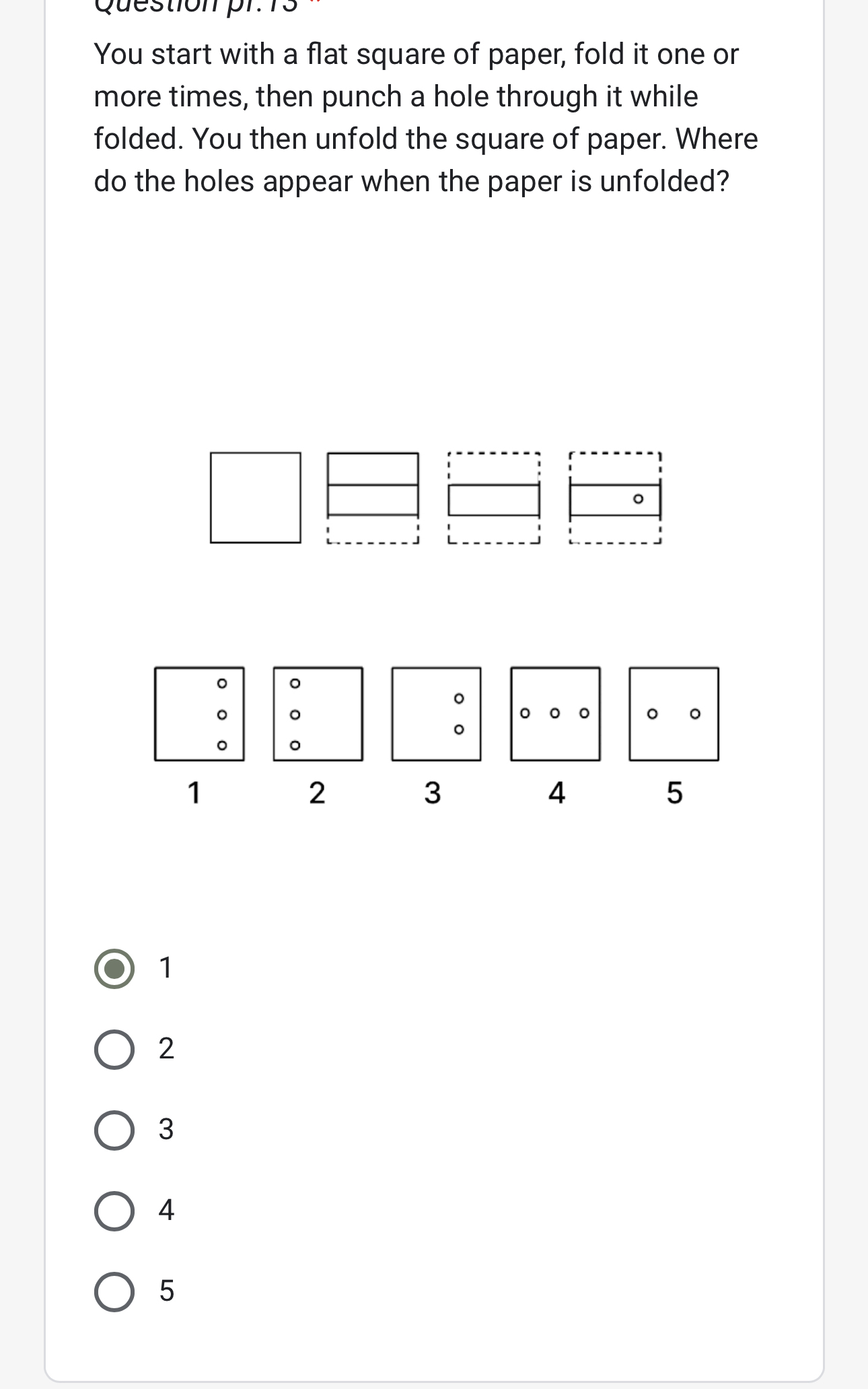 You start with a flat square of paper, fold it one or | Chegg.com