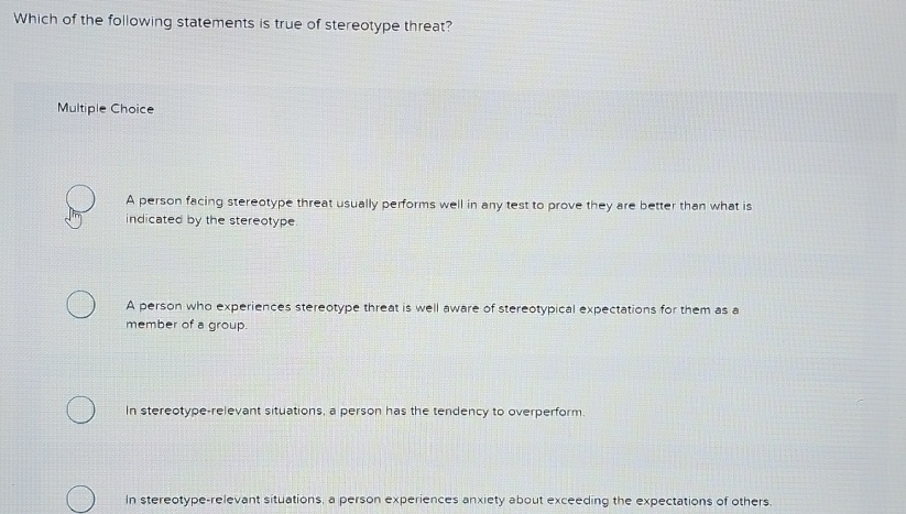 Solved Which of the following statements is true of | Chegg.com