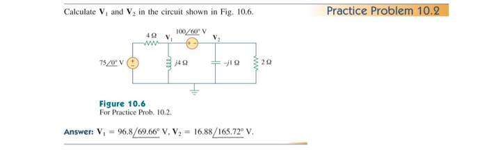 Solved Calculate V, and V, in the circuit shown in Fig. | Chegg.com