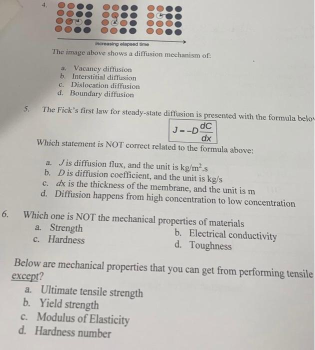 Solved The Image Above Shows A Diffusion Mechanism Of: A. | Chegg.com