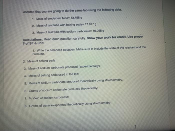 Solved assume that you are going to do the same lab using | Chegg.com