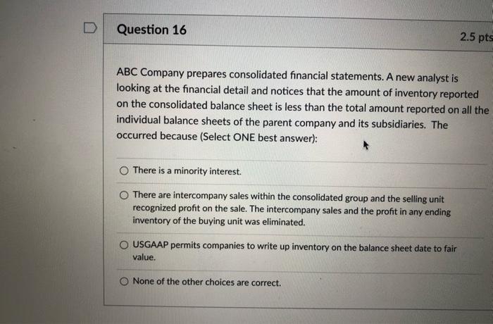 Solved Question 15 2 5 P A Company Uses Accrual Accounting Chegg