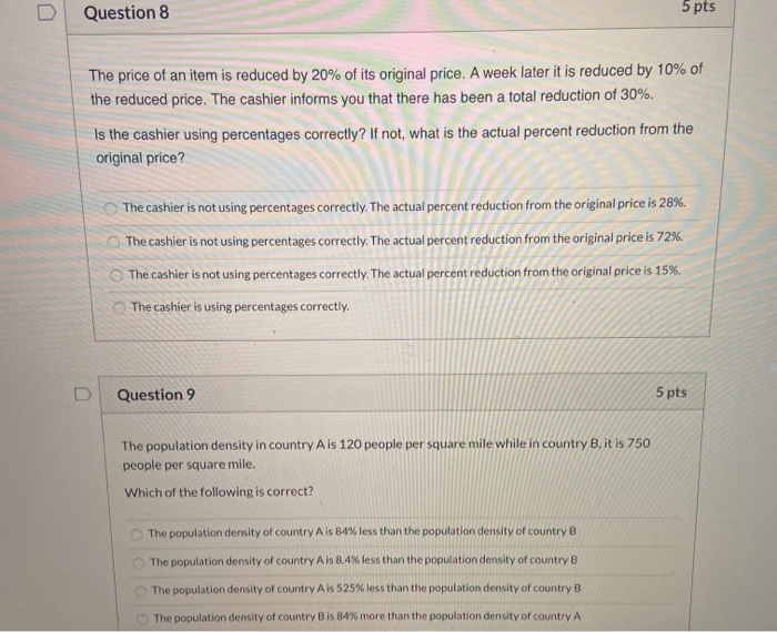 solved-question-8-5-pts-the-price-of-an-item-is-reduced-by-chegg