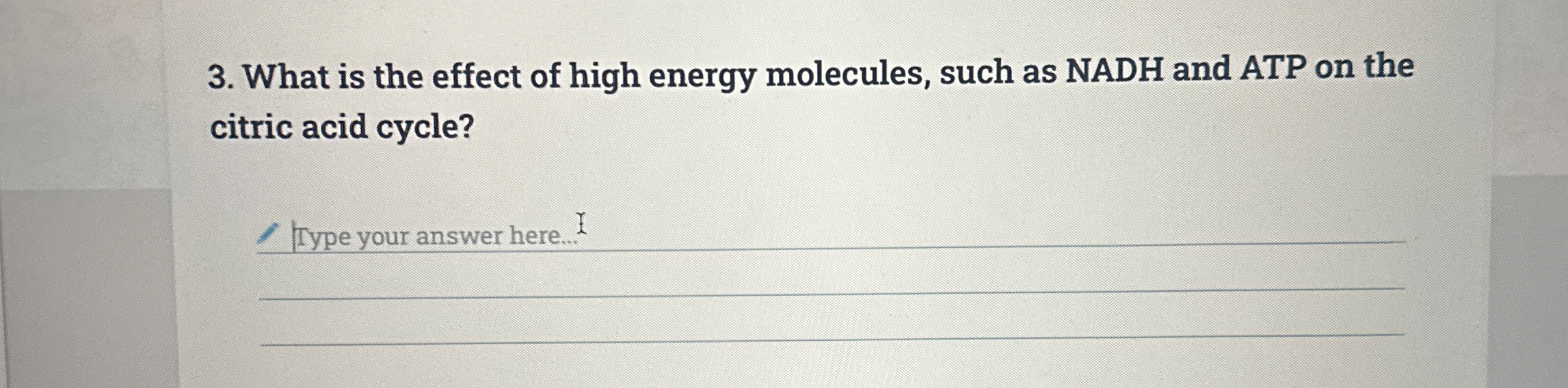Solved What is the effect of high energy molecules, such as