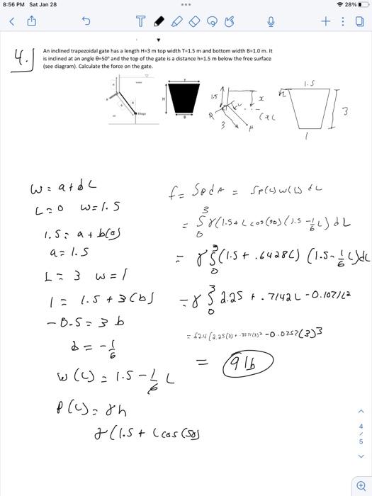 Solved Fluid Mechanics. Answer this question. Question 4 | Chegg.com