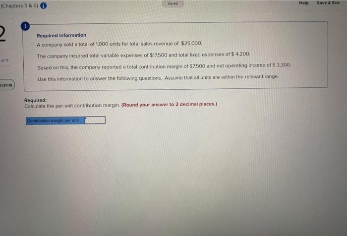Solved Use the following information to answer the | Chegg.com