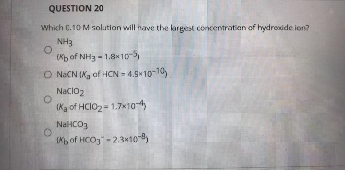 Solved For the titration of HF with NaOH, which location on | Chegg.com