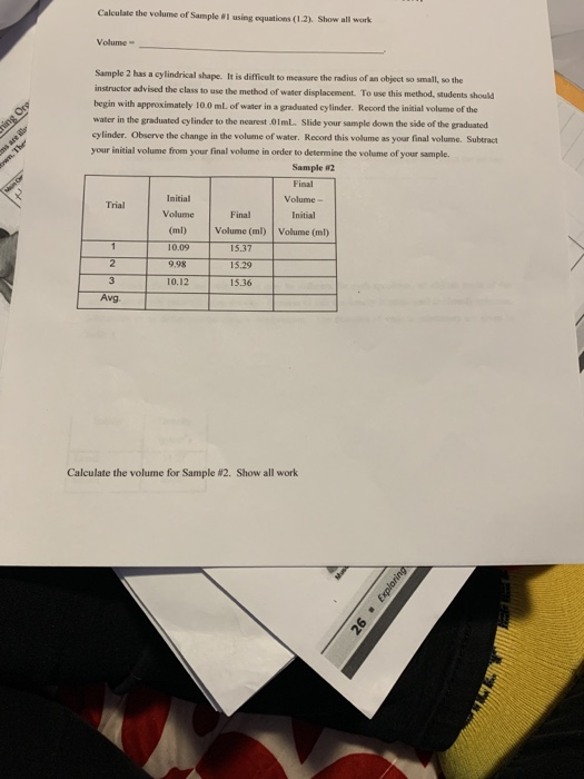 Solved Activity 1: Use the data below to determine the | Chegg.com