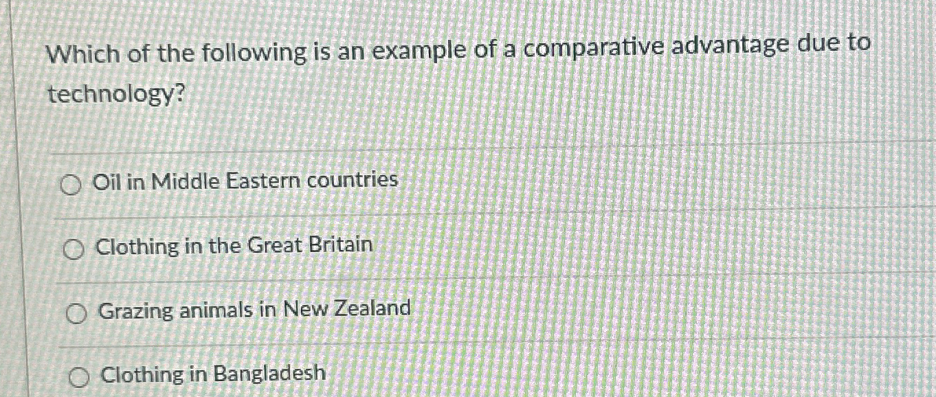 Solved Which of the following is an example of a comparative | Chegg.com