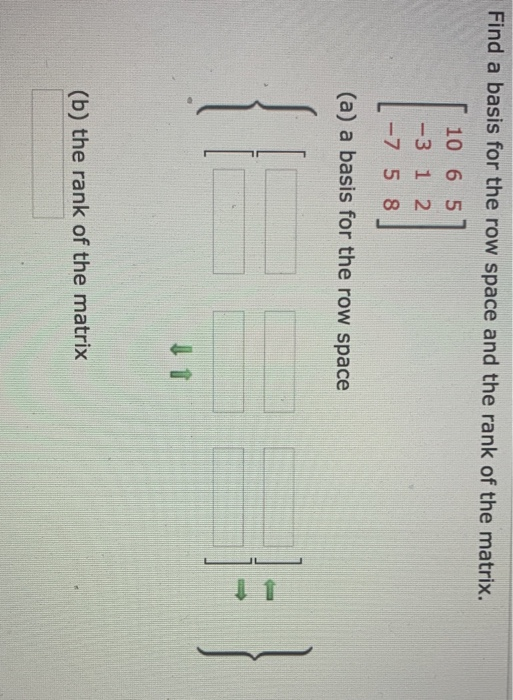 Solved Find a basis for the row space and the rank of the | Chegg.com