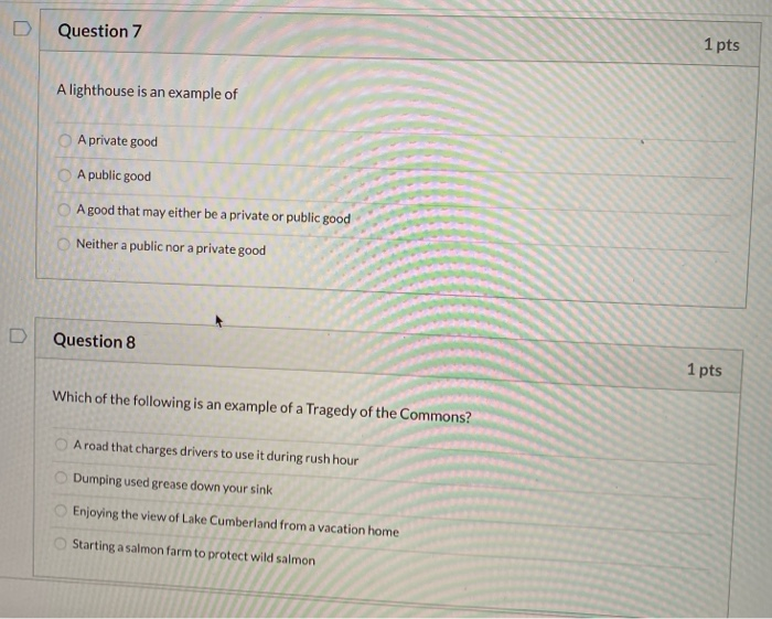 Solved Question 6 1 pts Consider a good for which the number | Chegg.com
