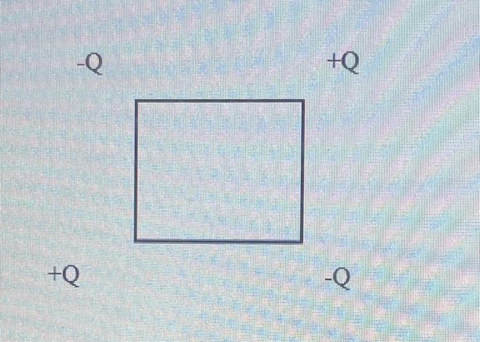 \( -Q \) \( +Q \)