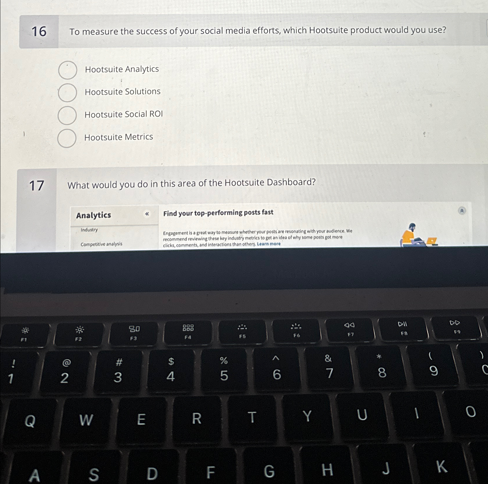 Solved 16 ﻿To measure the success of your social media | Chegg.com