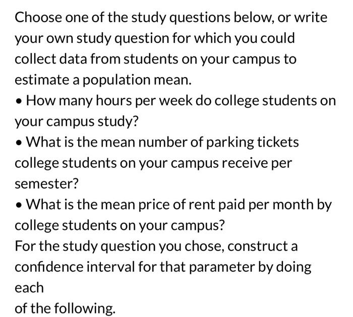Solved Choose one of the study questions below, or write | Chegg.com