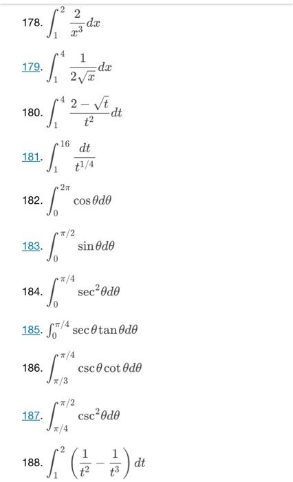 Solved In the following exercises, evaluate each definite | Chegg.com