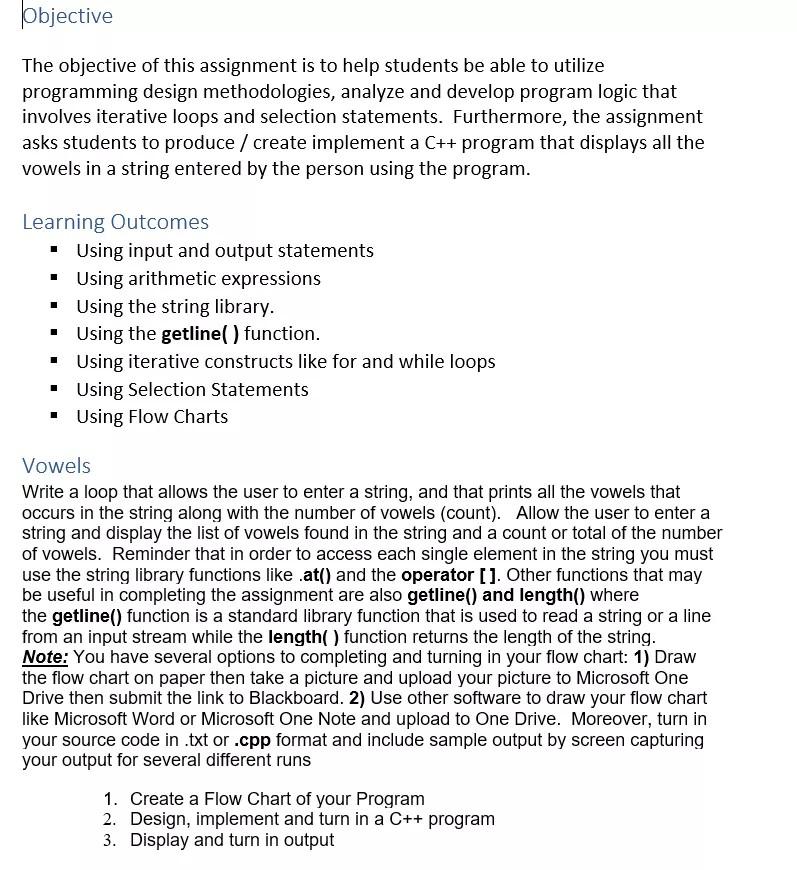 Solved Objective The objective of this assignment is to help | Chegg.com