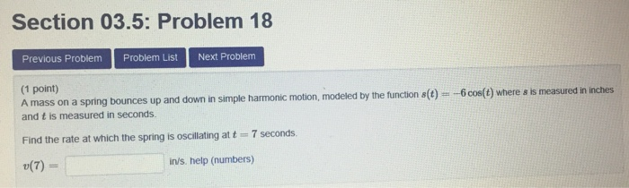 Solved Section 03.5: Problem 16 Previous Problem Problem | Chegg.com