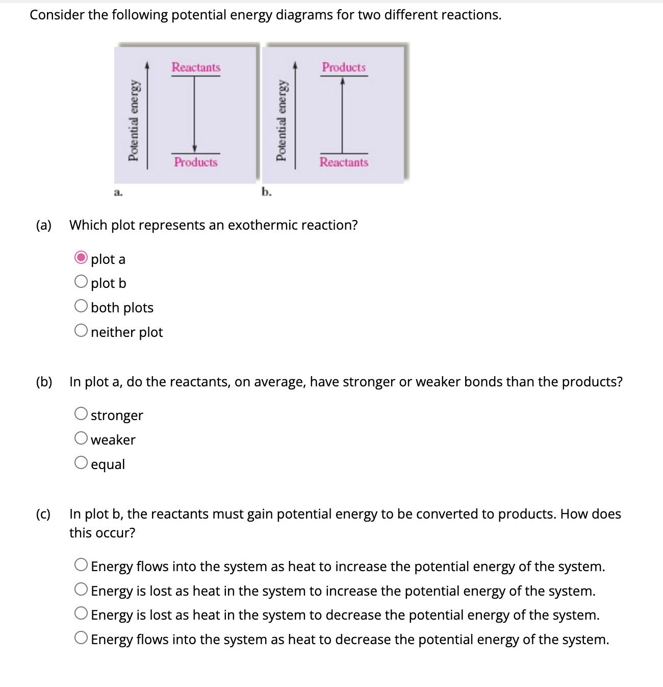 For Which Of The Following Is Potential Energy Decreasing Solved Consider the following potential energy diagrams for | Chegg.com