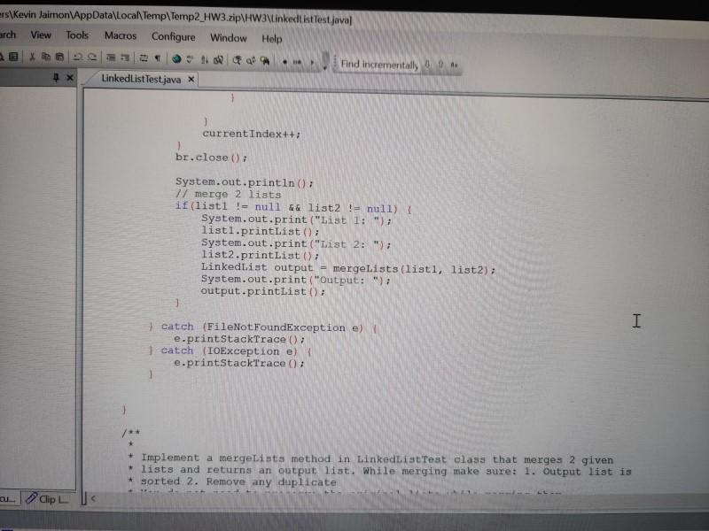 IN JAVA PLEASE PLEASE, Problem 1: Linked List In this | Chegg.com