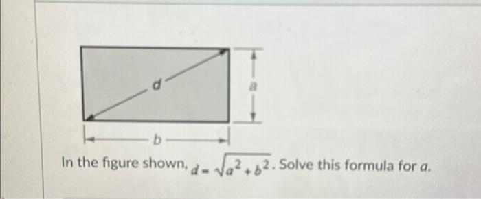 Solved B In The Figure Shown, 2 +62. Solve This Formula For | Chegg.com