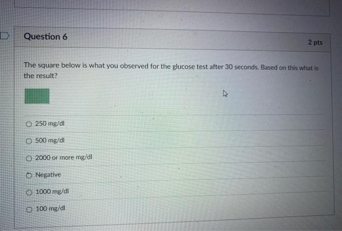 Solved Question 6 2 pts The square below is what you | Chegg.com