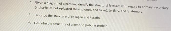 Solved This Diagram Shows The Organization Of A Protein That Chegg Com