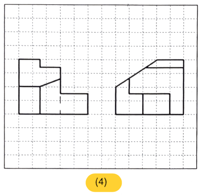 sketch the given views and create a partial auxiliary | Chegg.com