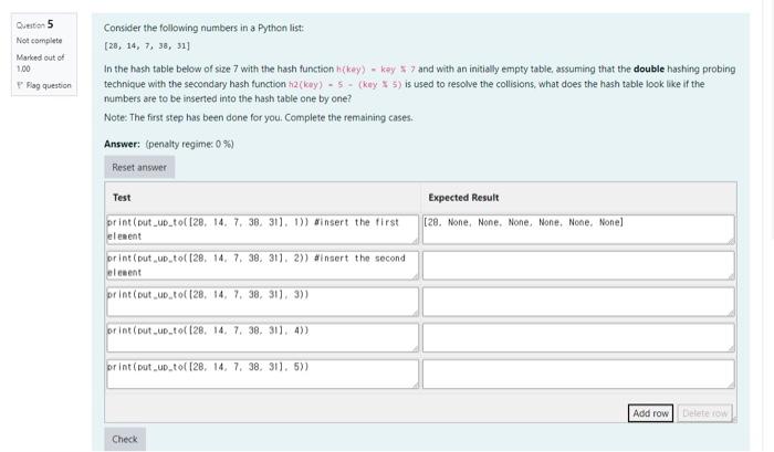 Solved Consider the following numbers in a Python list: | Chegg.com