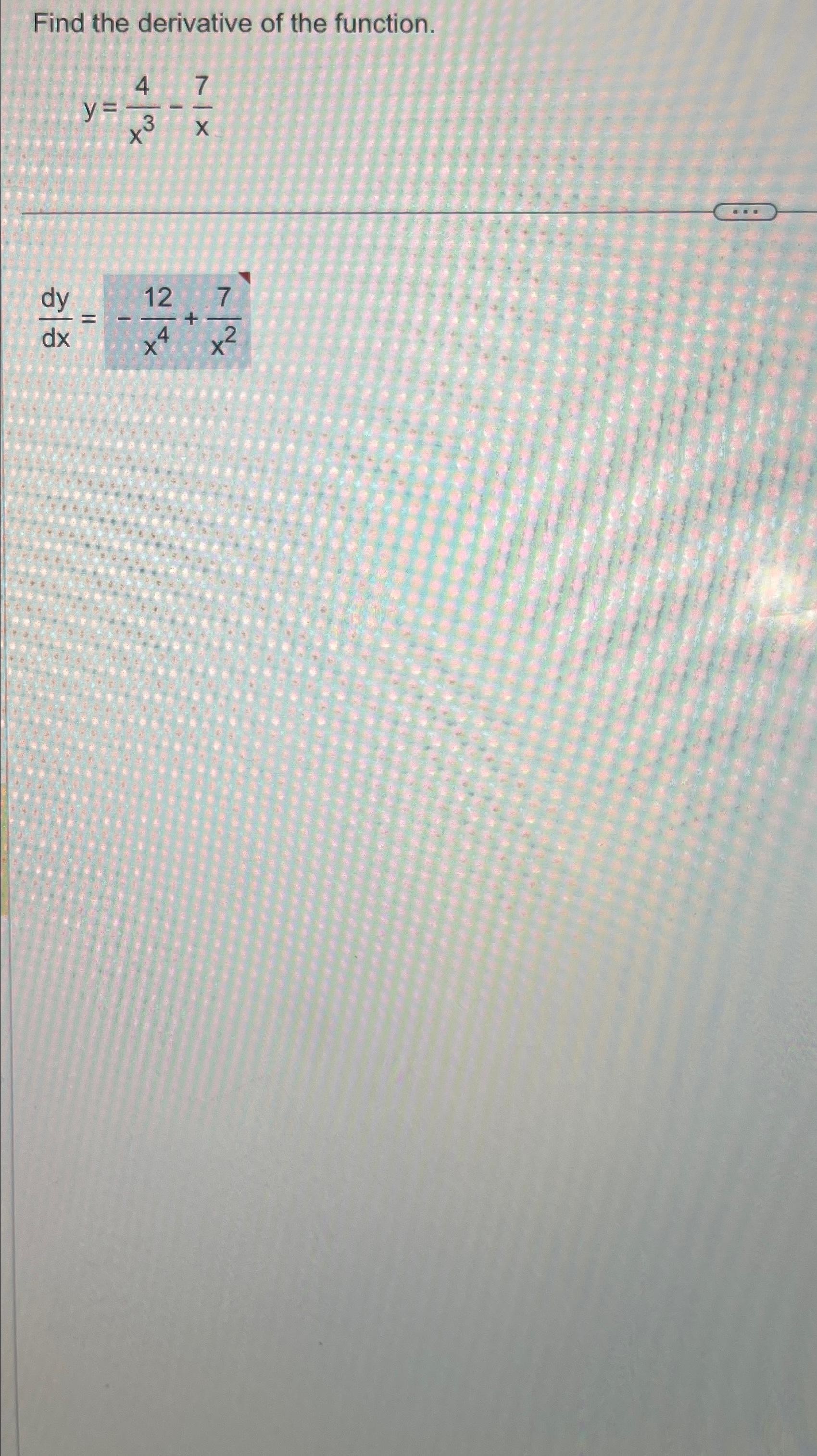 find the derivative of the function y ln x x2 4