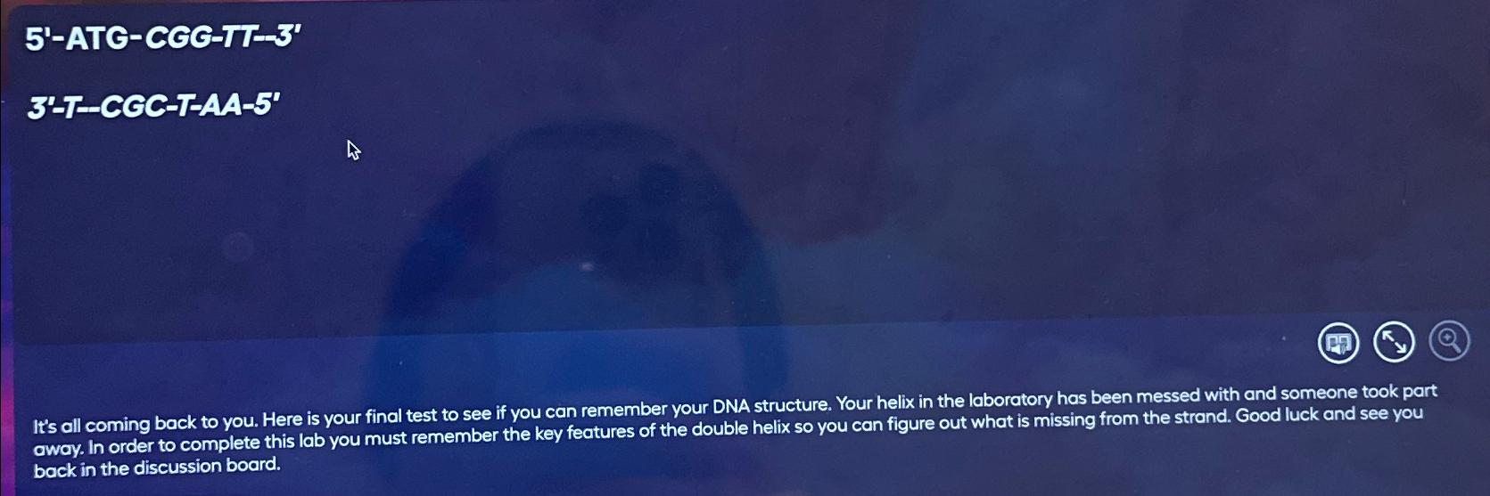 Solved 5'-ATG-CGG-TT-3'3'-T-CGC-T-AА-5'It's all coming back | Chegg.com