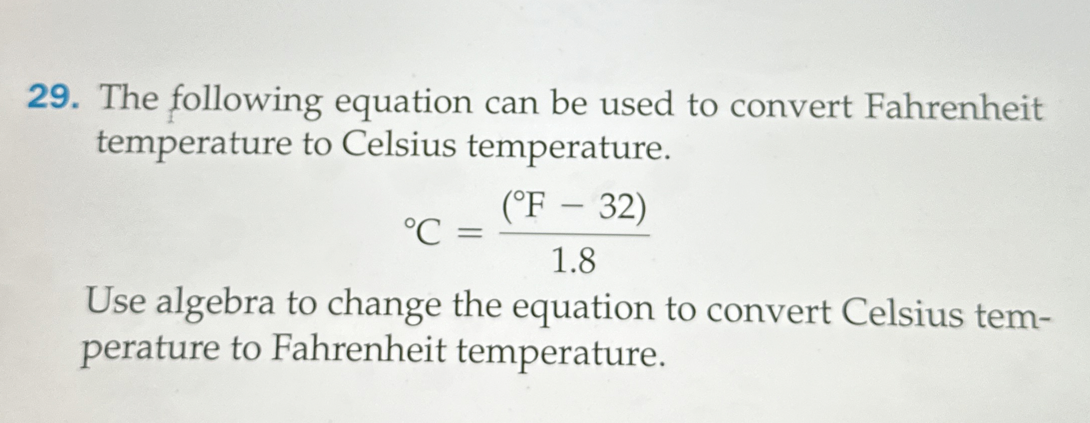 Solved The following equation can be used to convert | Chegg.com