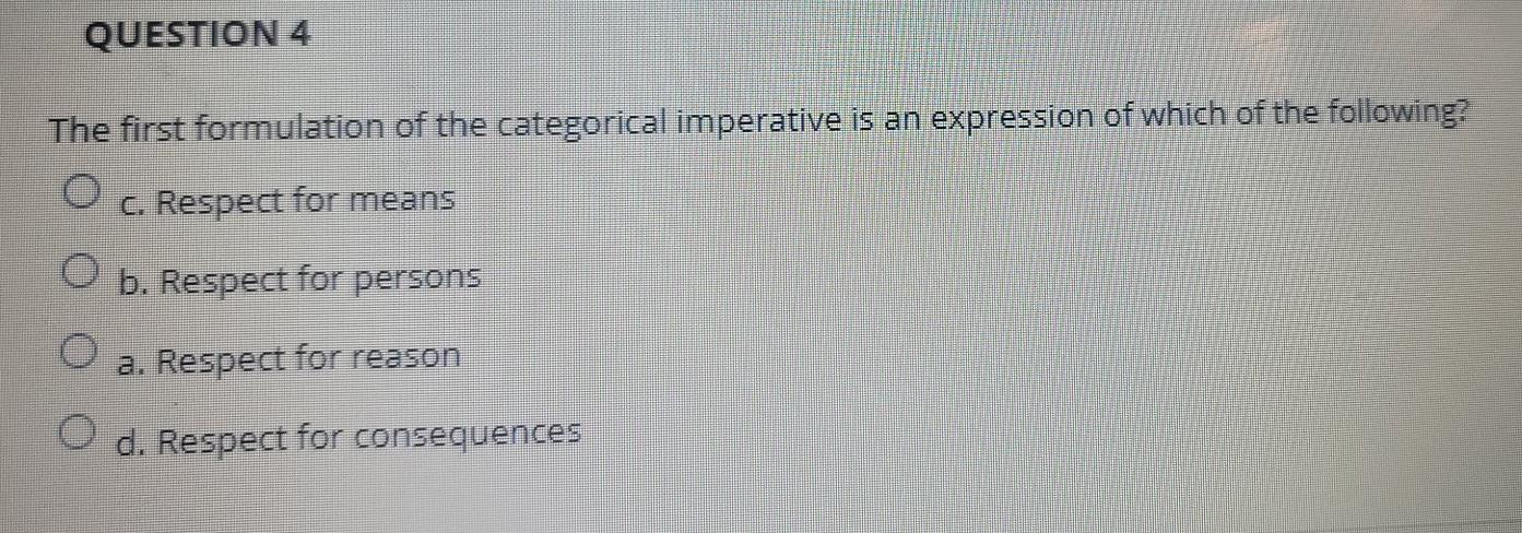 Solved Question 3 Which Of The Following Is Not Part Of A Chegg Com