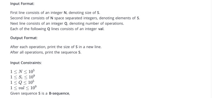 B-Sequence Any Sequence A Of Size N Is Called | Chegg.com