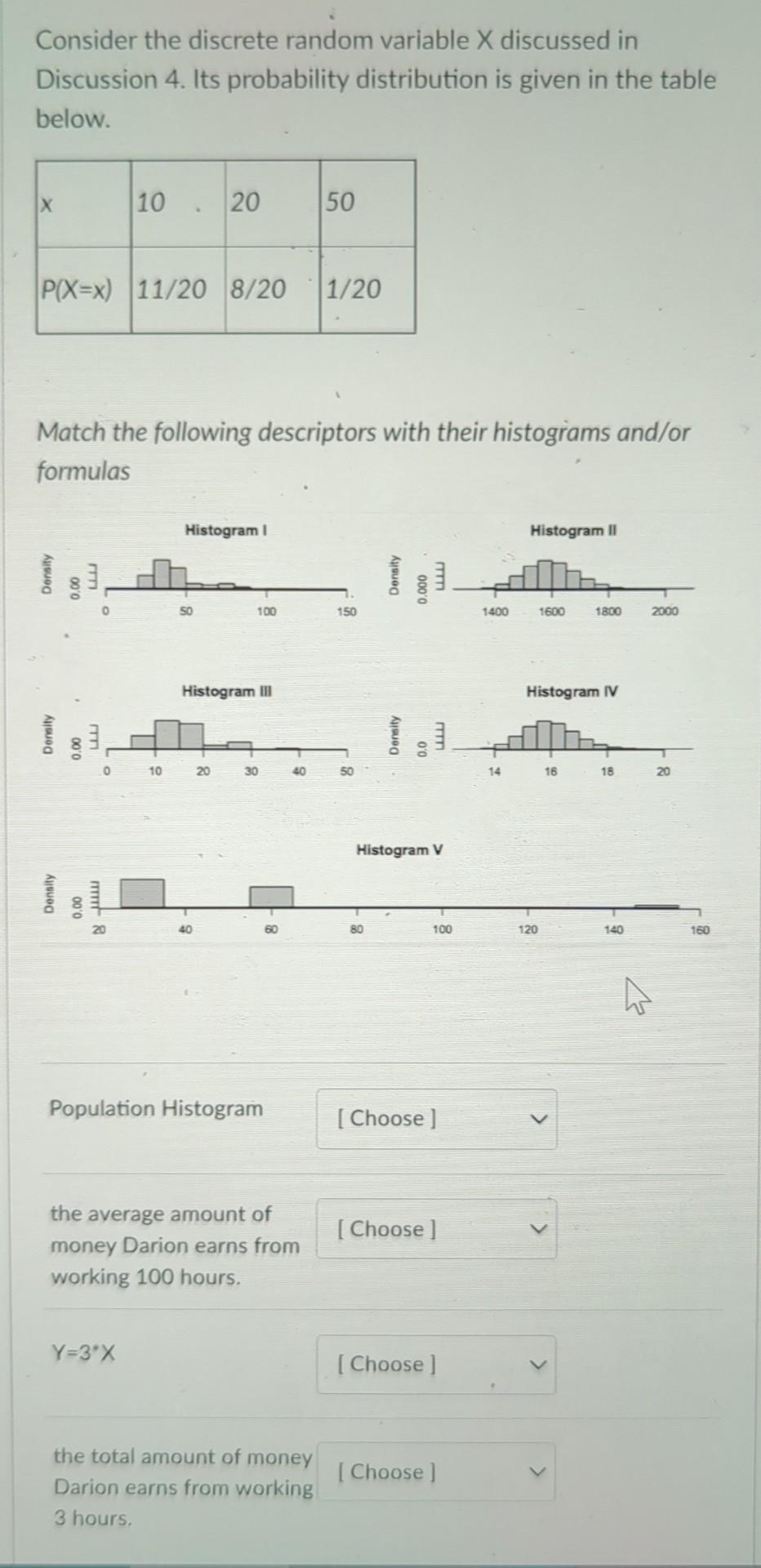 Solved Consider the discrete random variable X discussed in | Chegg.com
