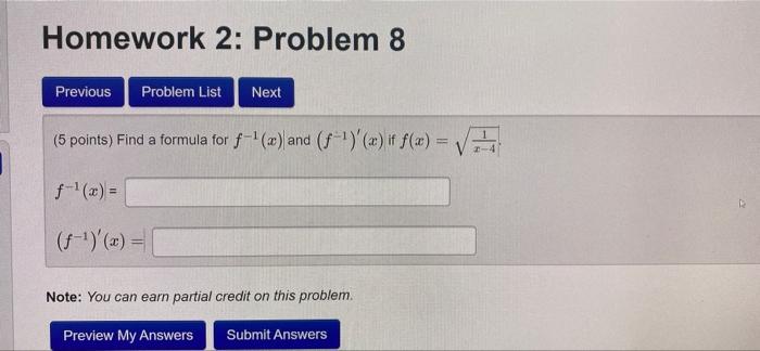 Solved Homework 2: Problem 8 Previous Problem List Next (5 | Chegg.com