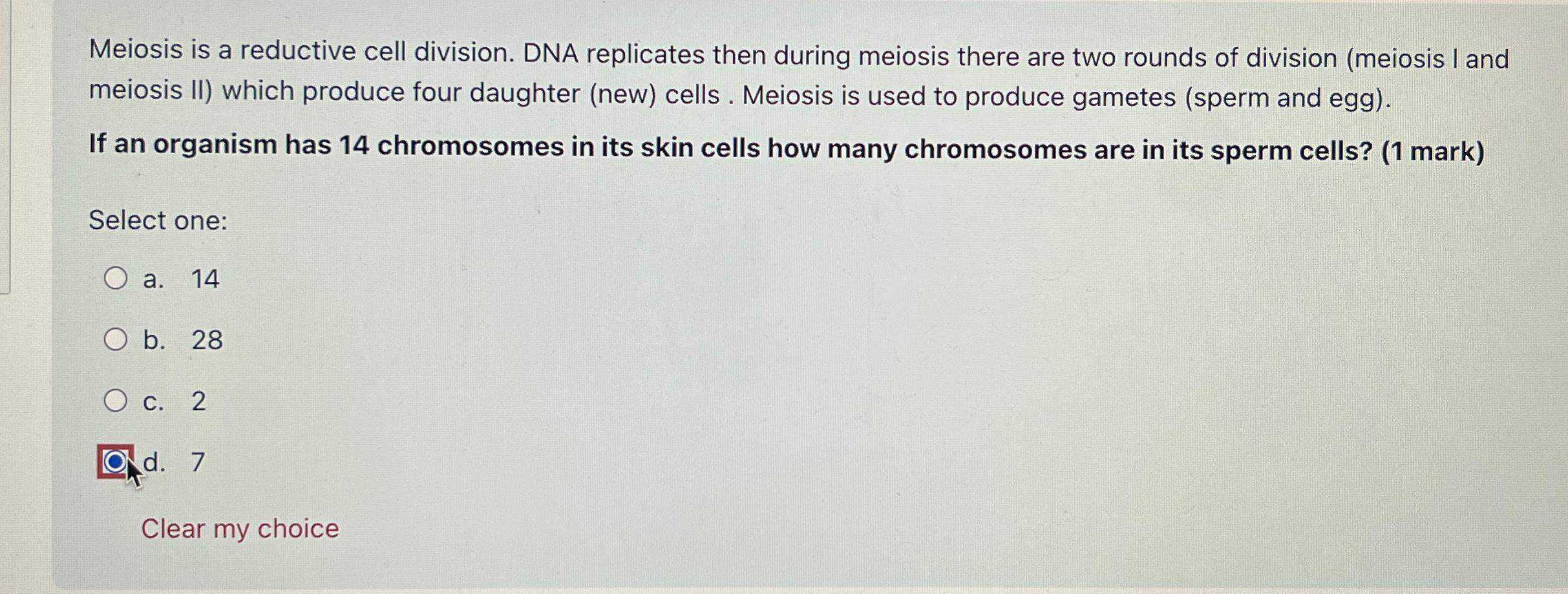 Solved Meiosis is a reductive cell division. DNA replicates Biology Diagrams