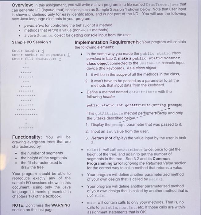Solved *** Overview: In this assignment, you will write a | Chegg.com