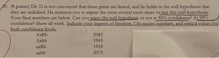 Solved 8a) Considering Only The Phenotypes Of The Offspring, | Chegg.com