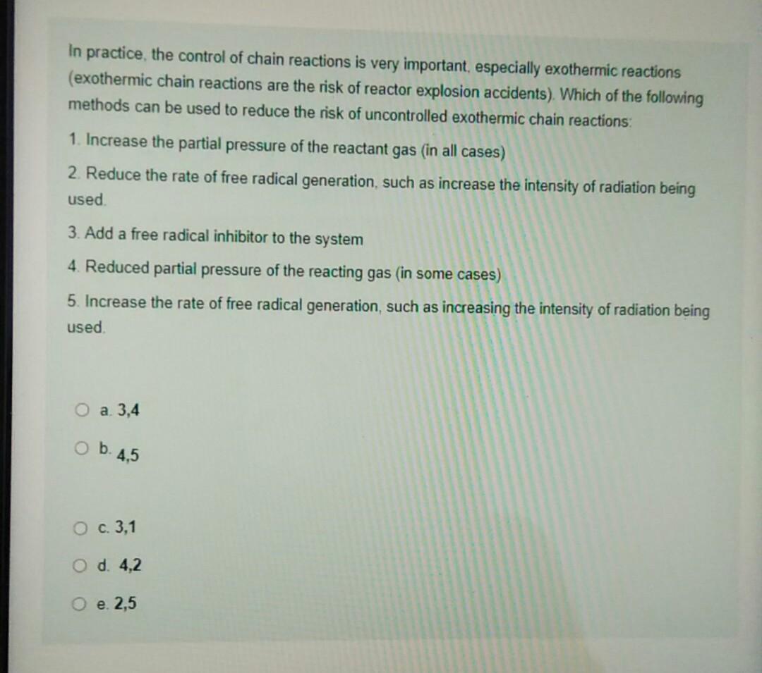 Solved In practice, the control of chain reactions is very | Chegg.com