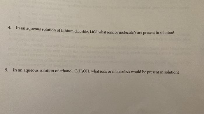 Solved Experiment 4 Solution Conductivity 31 QUESTIONS PRE | Chegg.com