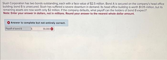 Solved Slush Corporation Has Two Bonds Outstanding, Each | Chegg.com