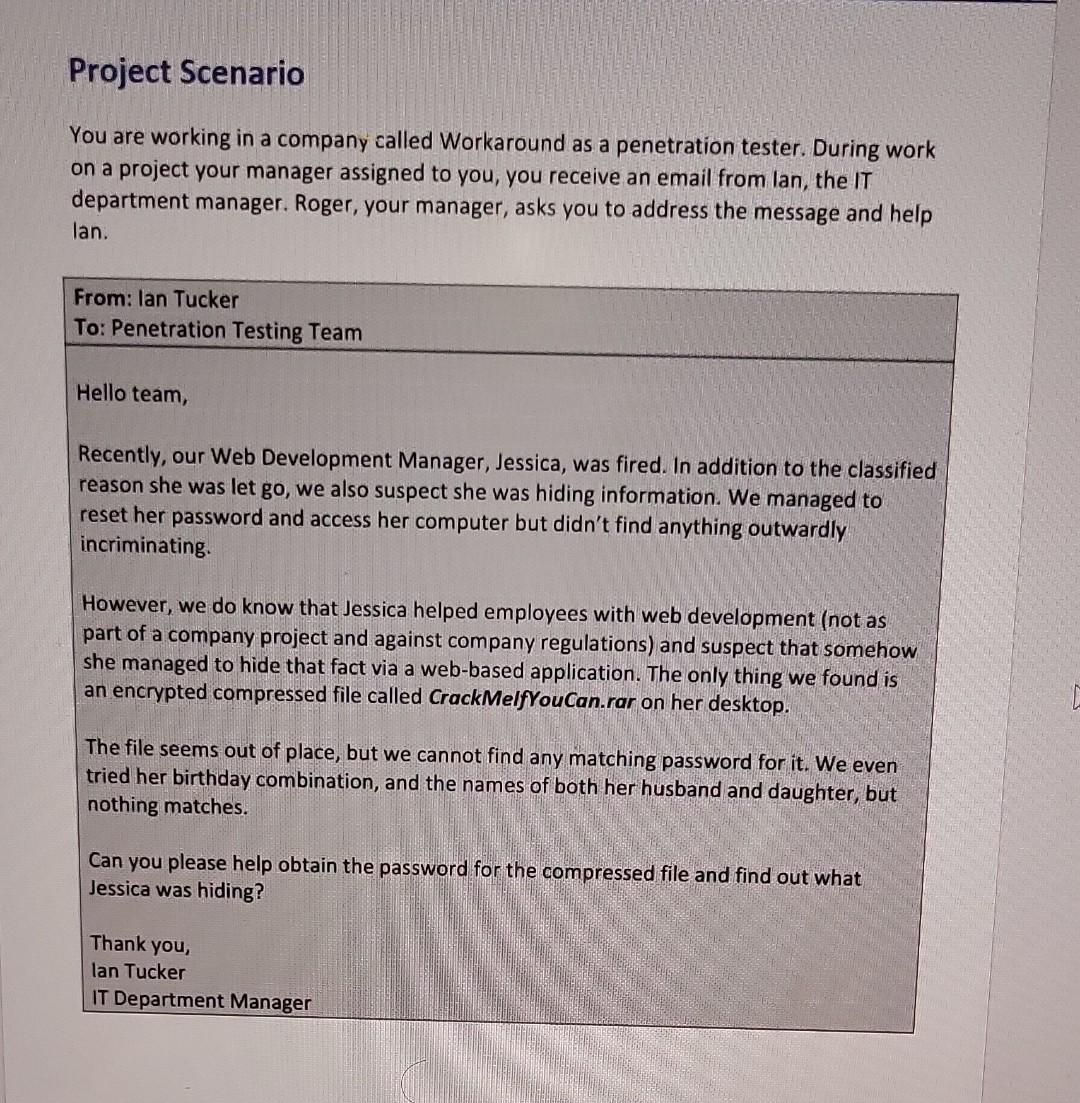 Task 2: File Investigation In this task, you will | Chegg.com