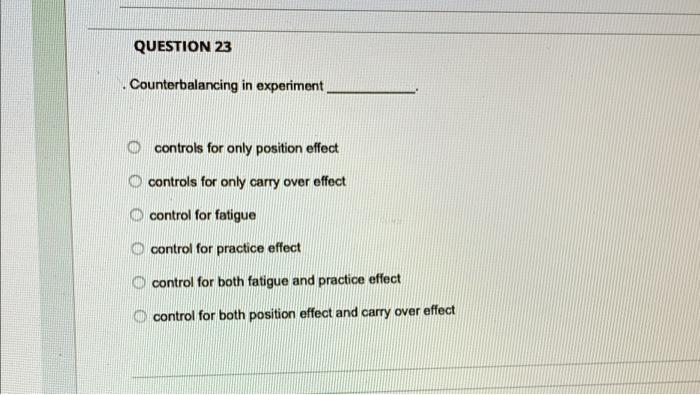 counterbalancing in experiment