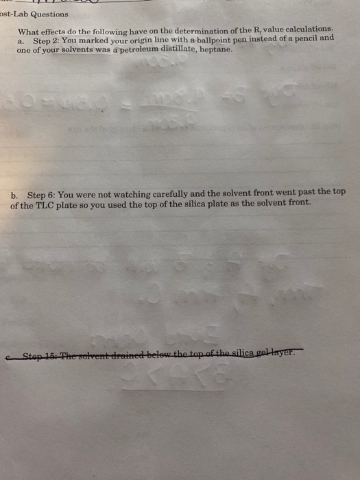 Solved Ost Lab Questions What Effects Do The Following Have 5956